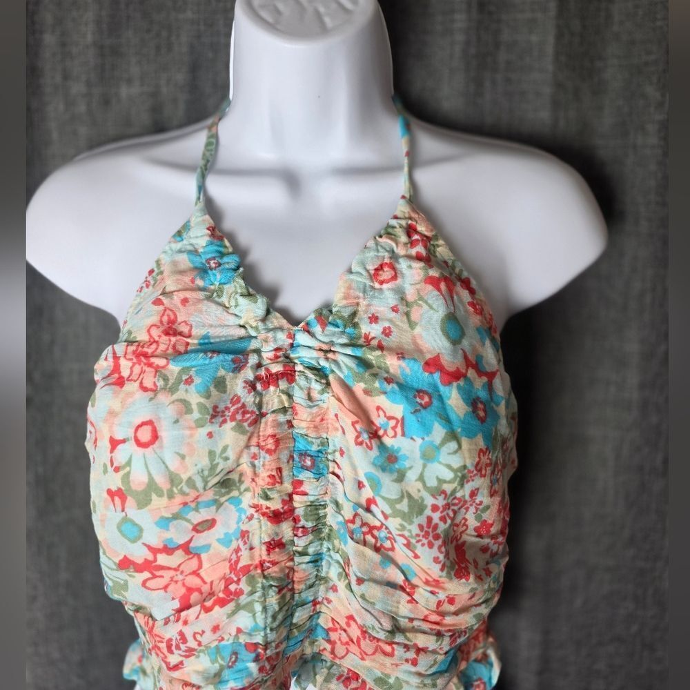 AMERICAN EAGLE Floral Ruffle Crop - Picture 3 of 8